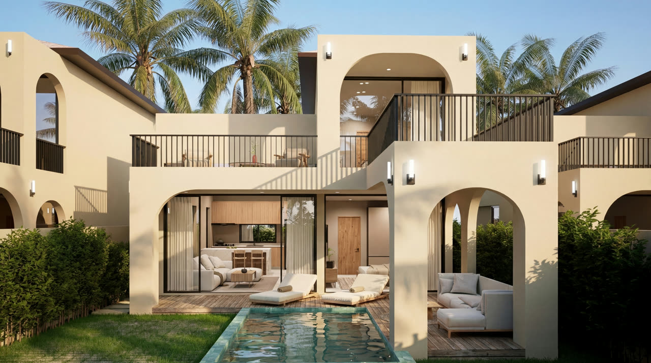 Sacarat S3 2-Bedroom Pool Villa — beachfront pool villa, Koh Samui
