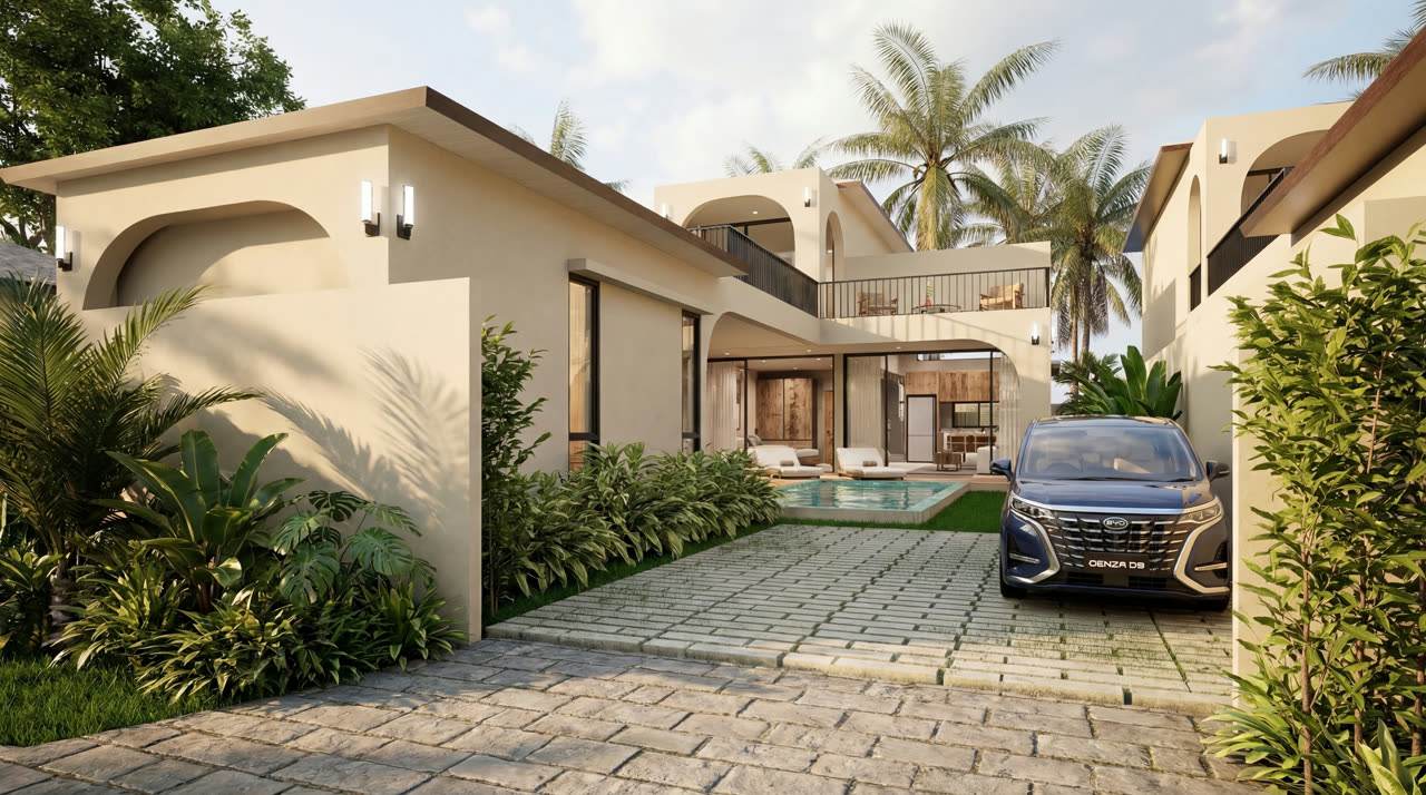 Sacarat S3 3-Bedroom Pool Villa — beachfront pool villa, Koh Samui